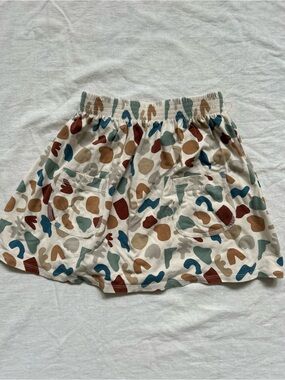 Jax & Lennon Kids Multicolor Abstract Print Skirt - Elastic Waist